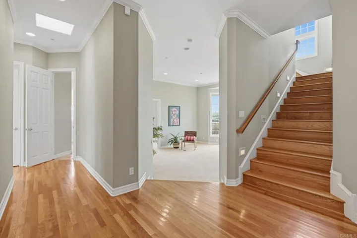 South wing grand staircase to the primary retreat