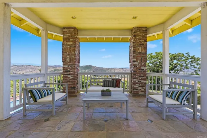 Primary retreat veranda with spectacular 180 degree views