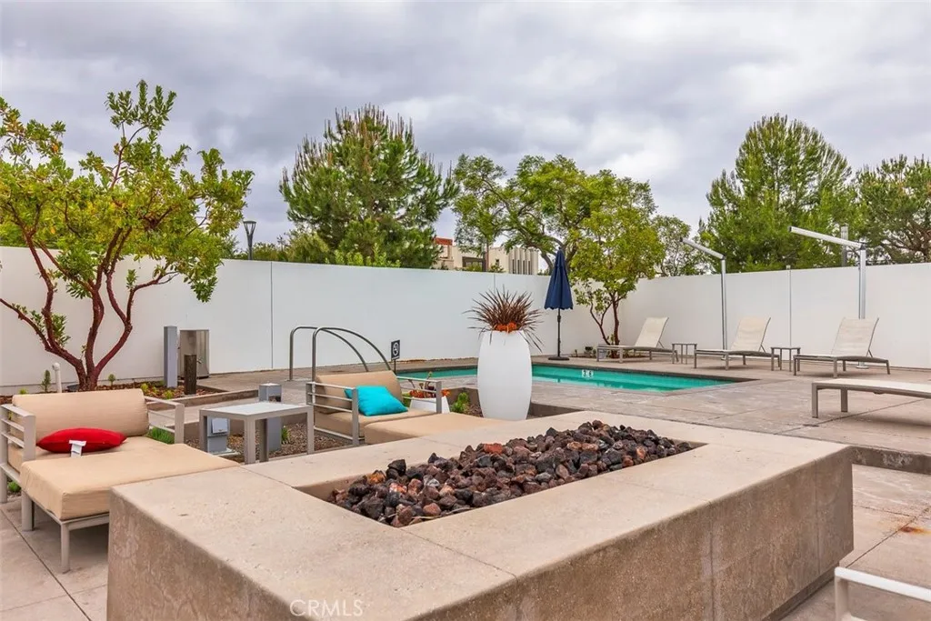 Poolside Firepit