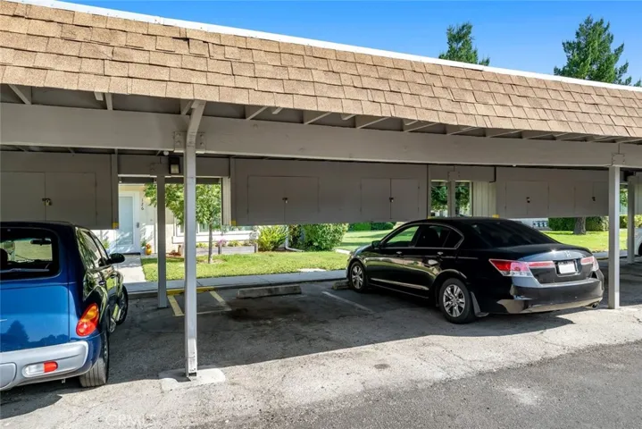 2 covered parking spaces