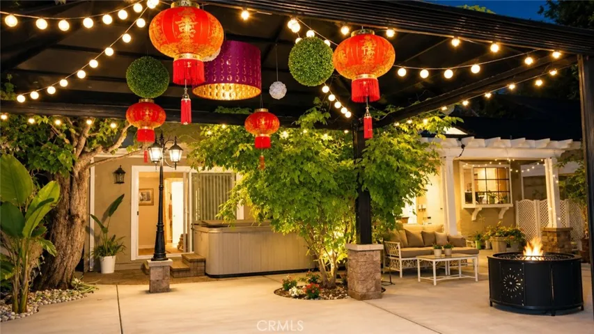 detached lighted patio