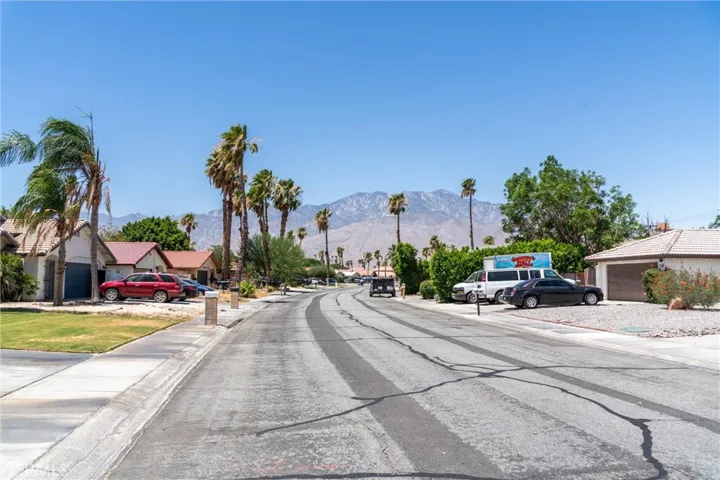 View of San Jacinto Mountains from front of property