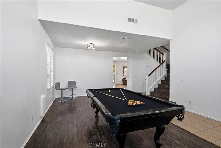 Pool table comes with the house