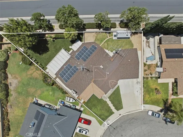 Aerial Lot Line Property View