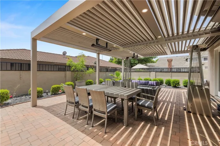 Pergola with Louvers and Lighting