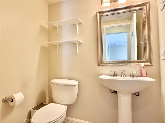 Second floor powder room