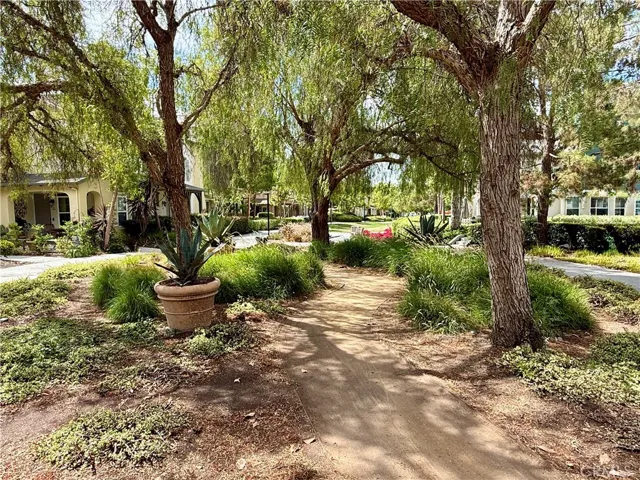 Neighborhood walking path and greenbelt
