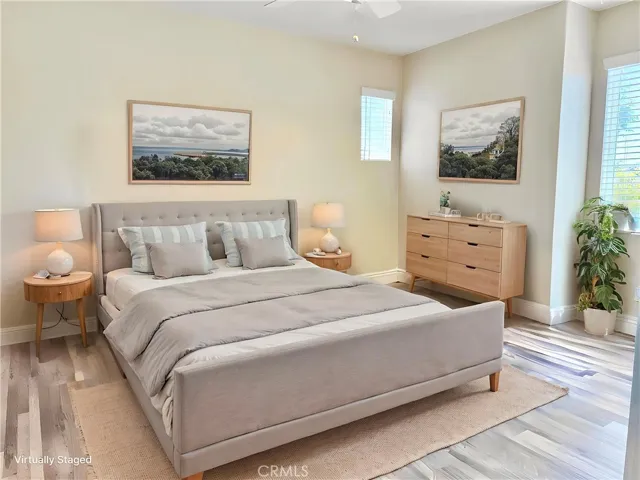 Virtually staged primary en suite