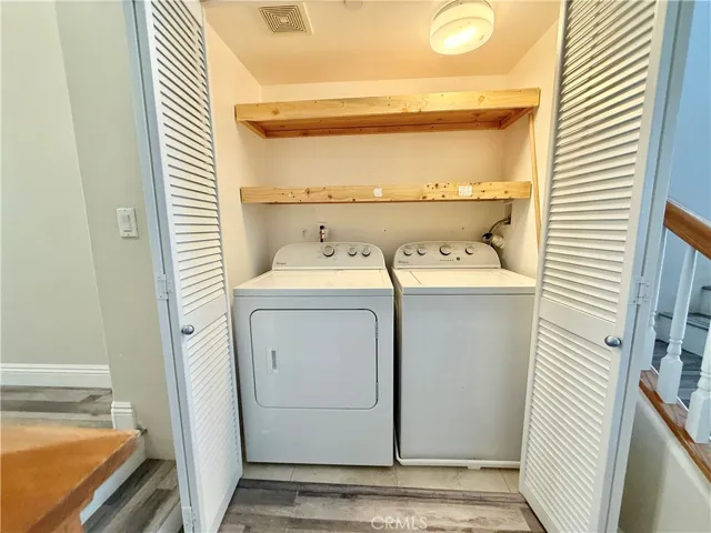 Second floor laundry near loft