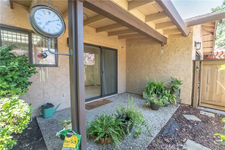 back patio off kitchen.