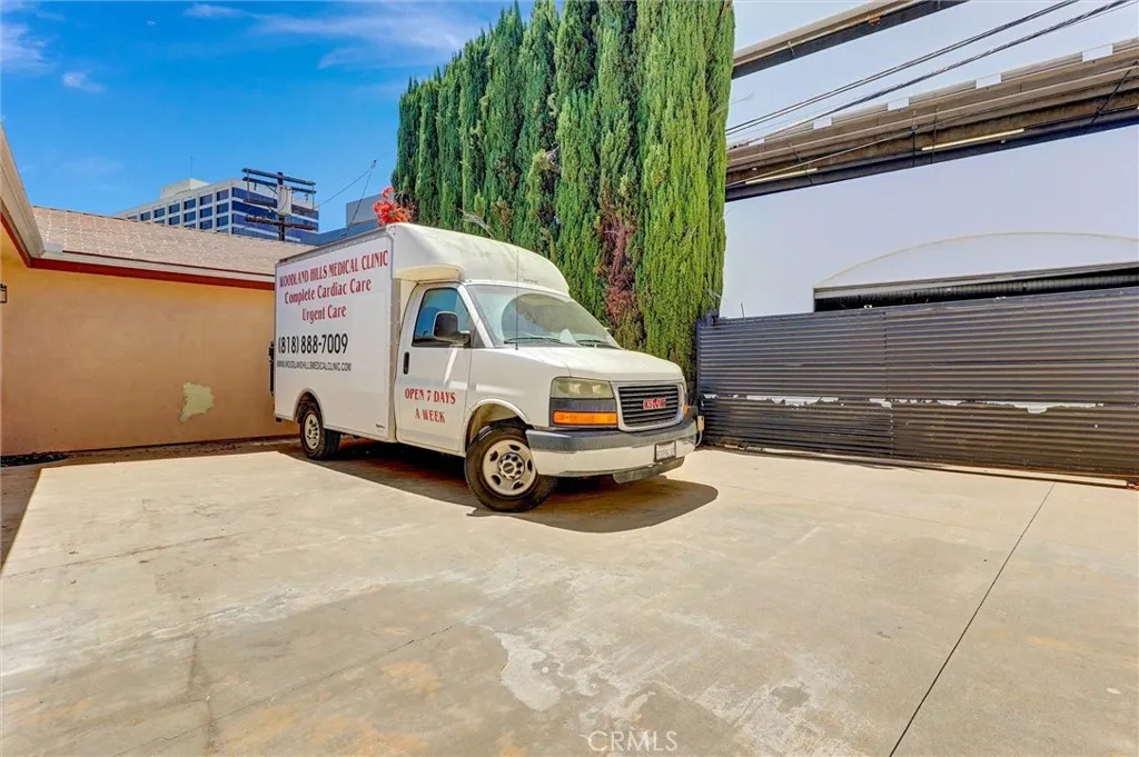 Parking area in back
