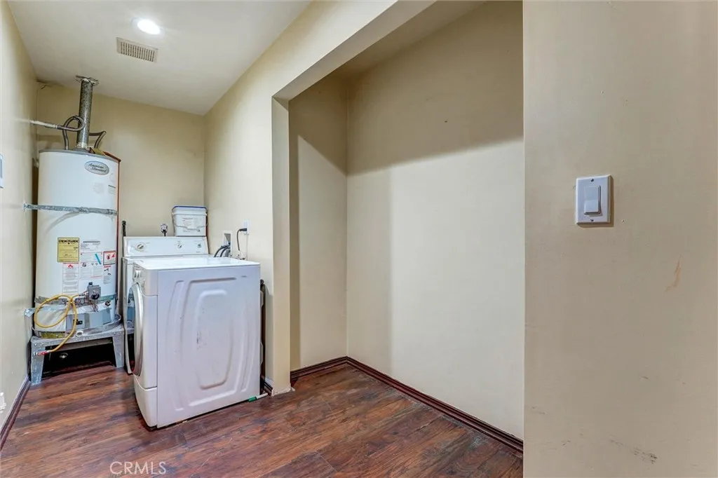 Laundry area in back house