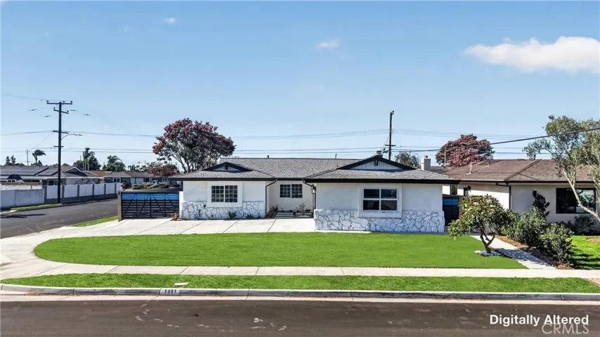 Fresh exterior paint and modern finish