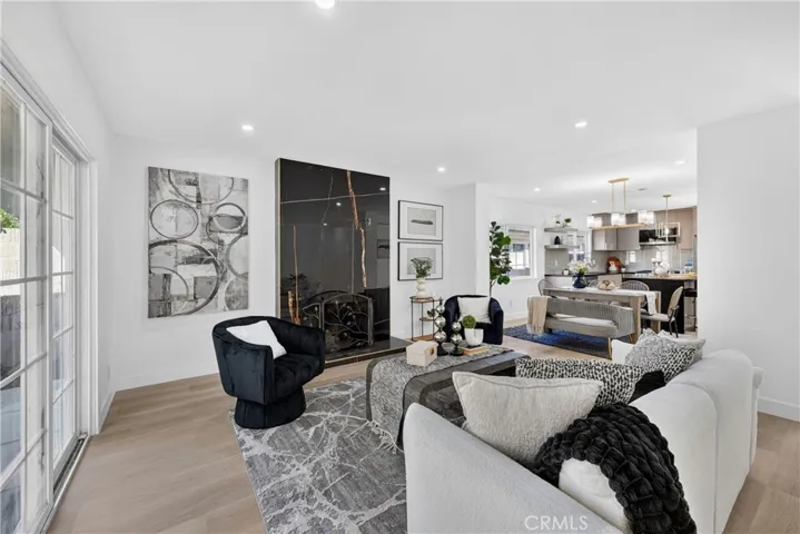 Bright open-concept living space