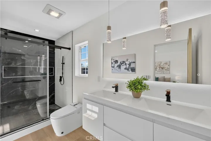 Spa-inspired remodeled primary bathroom