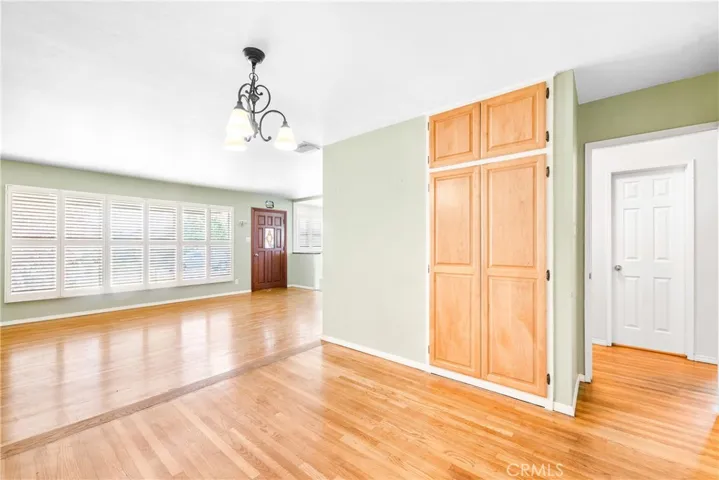 Living room and dining area