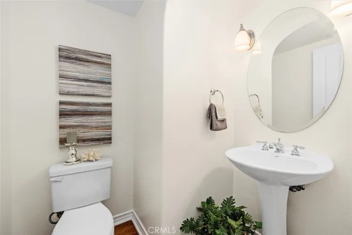 Second floor powder room