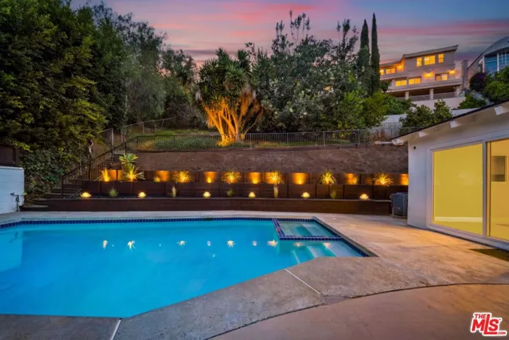 Twilight Backyard