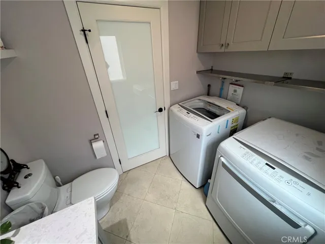 Laundry and half bath