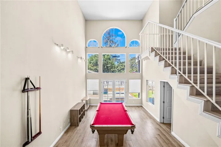 Dramatic entry with soaring ceilings.