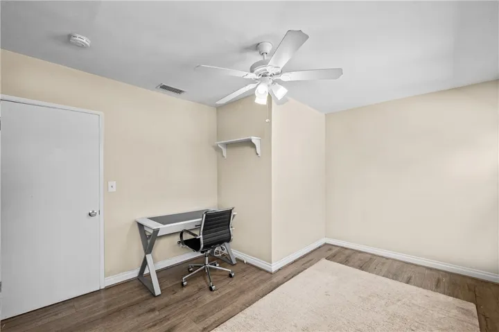 Bedroom #1 – Spacious bedroom offering privacy beyond traditional dorm living.