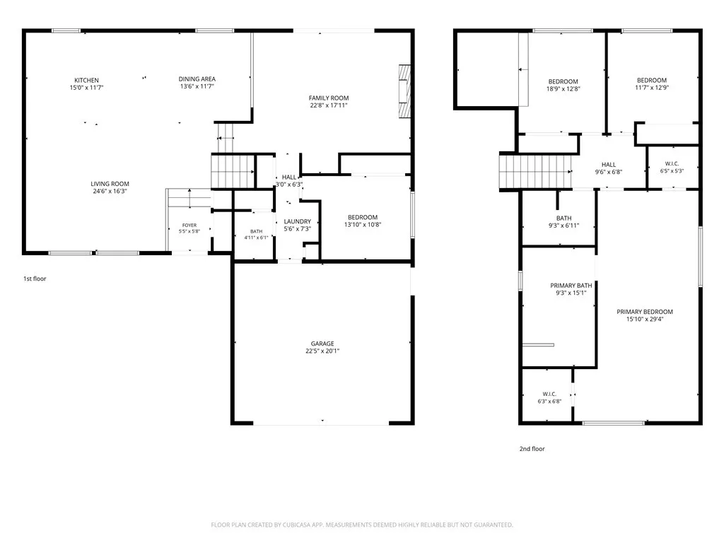 Floor Plan - Approximate Measurements Noted