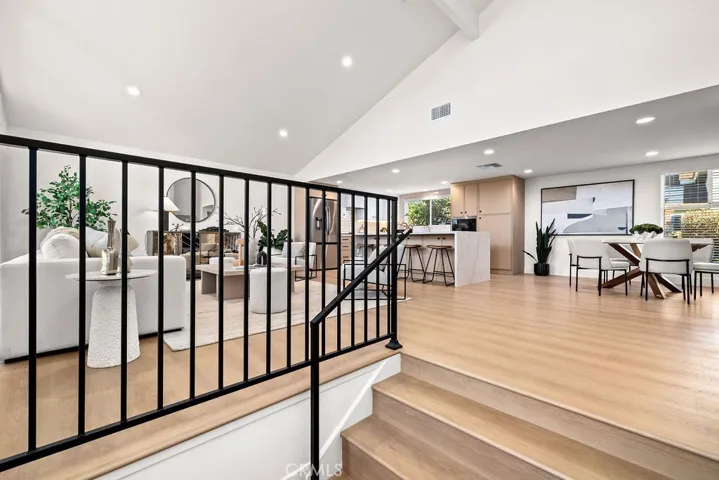 Entry with Living room, Dining and Kitchen Views