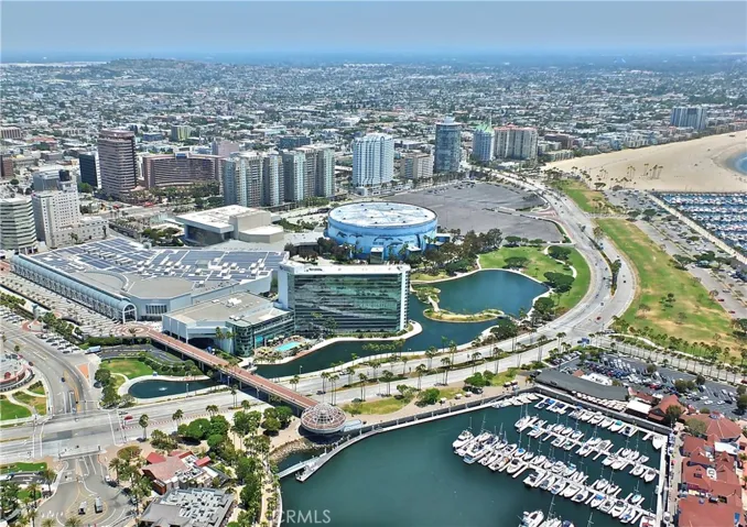 downtown LB aerial