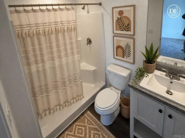 primary with step in shower