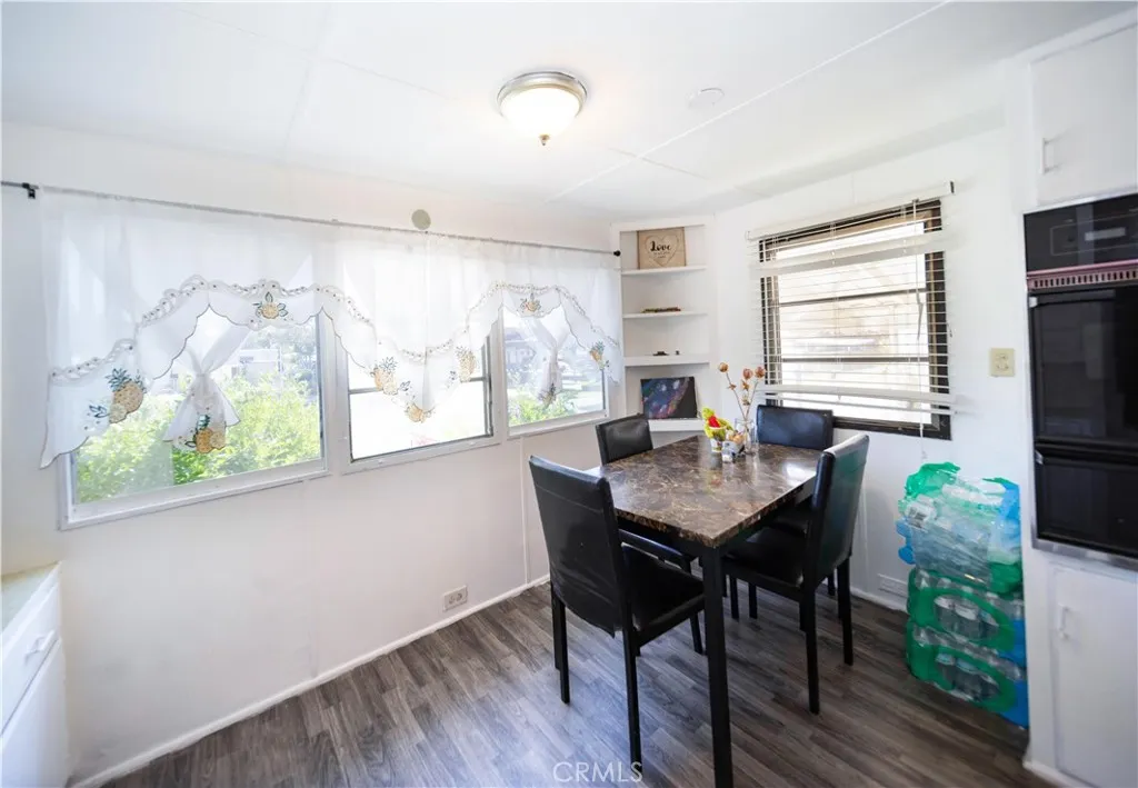 Dining table in kitchen