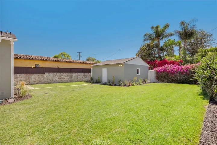spacious backyard