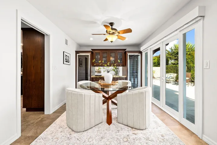 Dining Room with Custom Wine Cabinets or Wine Room