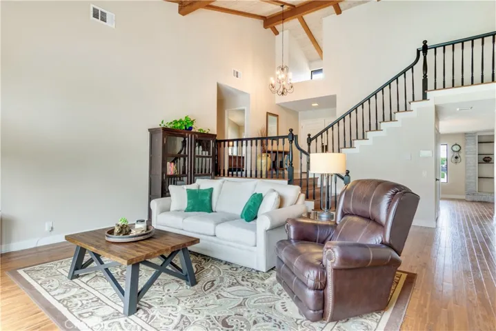 Living Room and beautifully updated floors though out