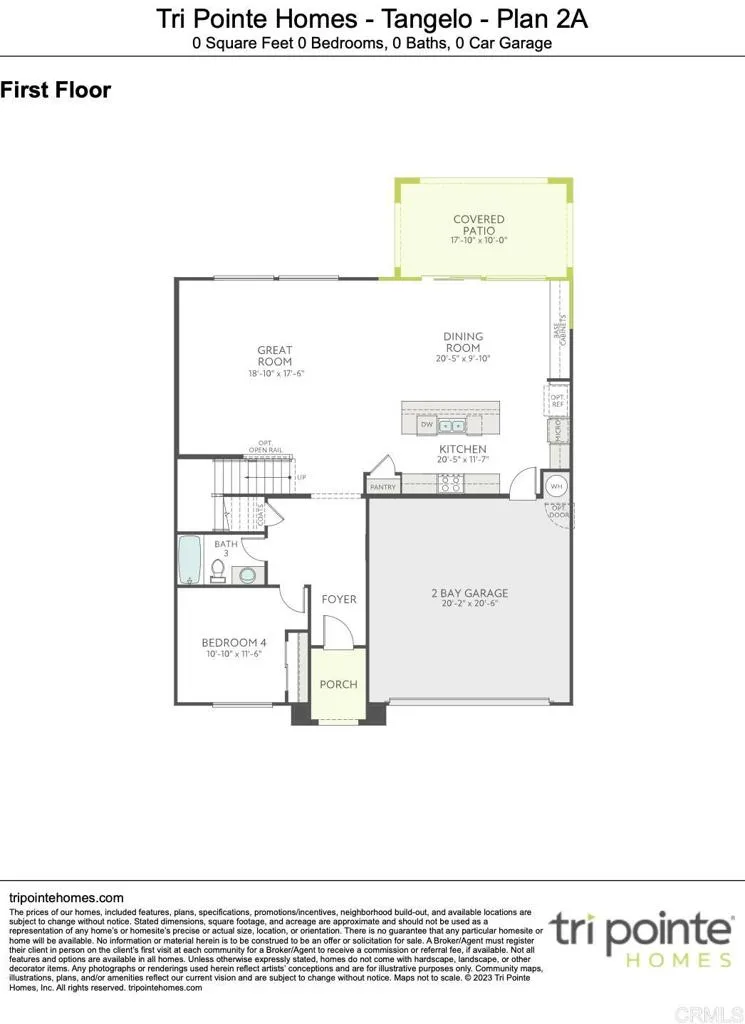 Tangelo Plan 2 Builder Floor plan - first floor