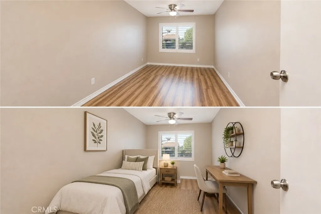 3rd Bedroom Virtually Emptied and Virtually Staged by AI