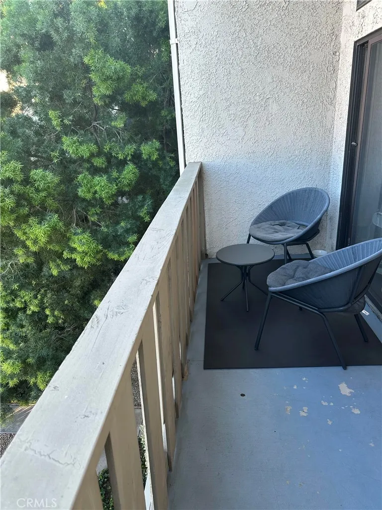 Balcony overlooking Pool