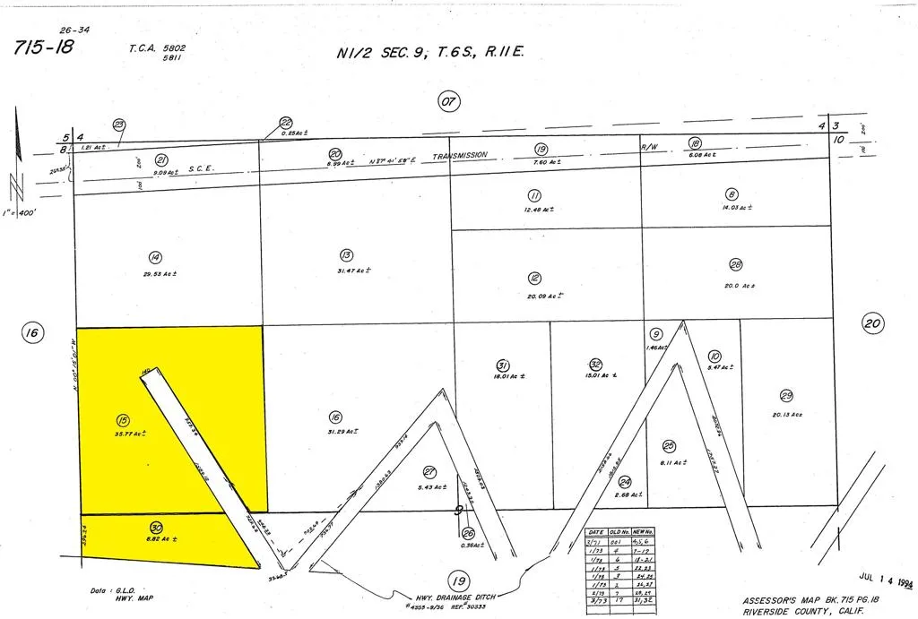 tax map 1 i10 hwy
