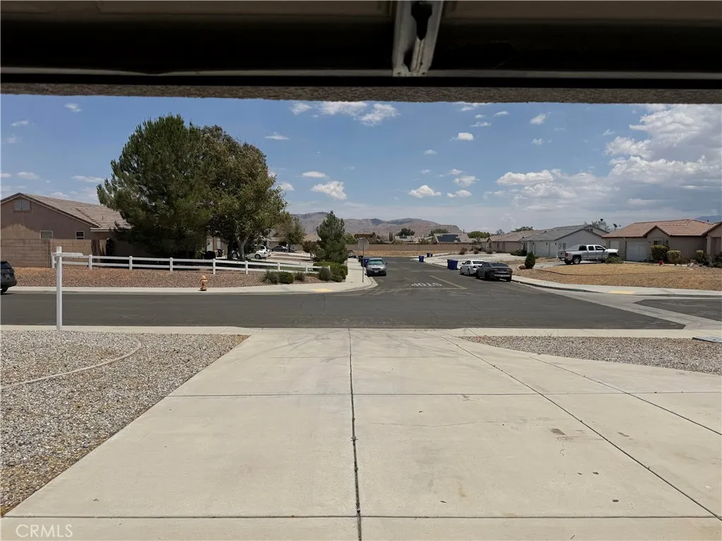 View from the garage.