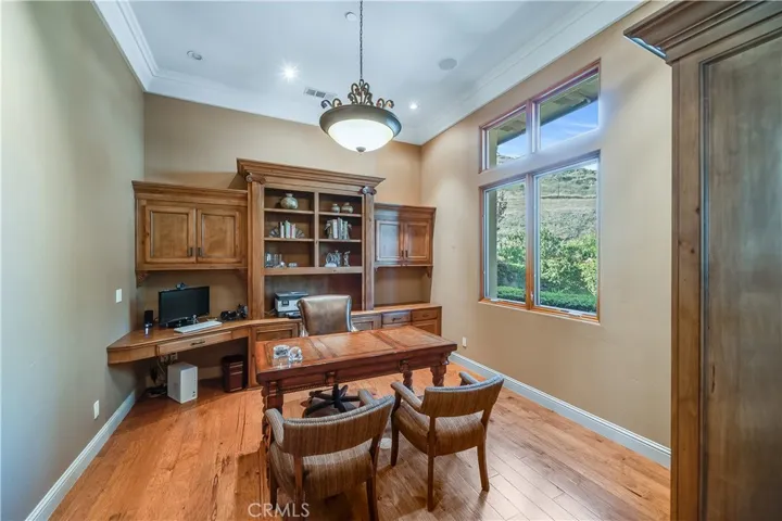 Office off of the main entry