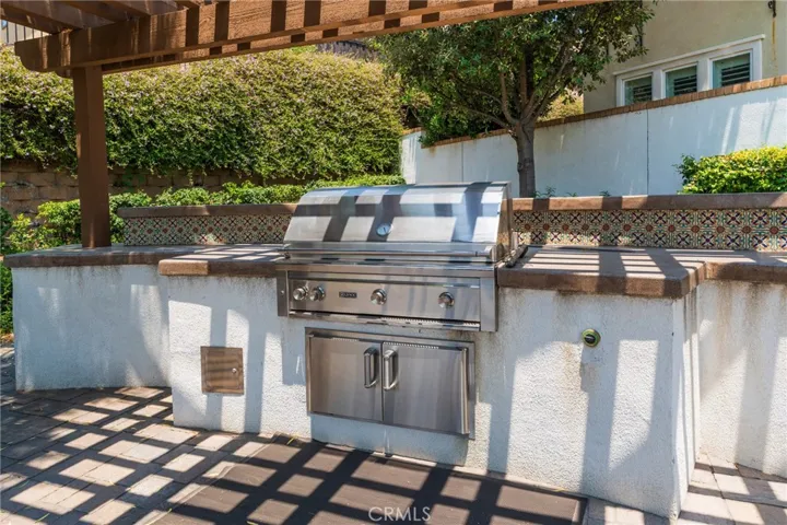 Community bbq grill.