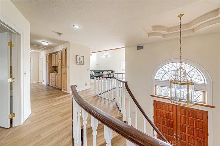 Generously sized upstairs hallway