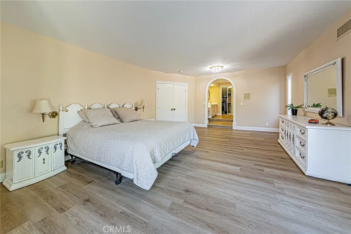 Expansive primary bedroom suite