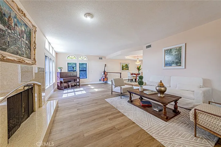 Sun-filled living room with abundant natural light