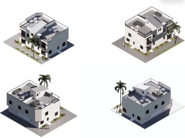 Conceptual rendering for potential development inclusive of two ocean view rooftop decks.