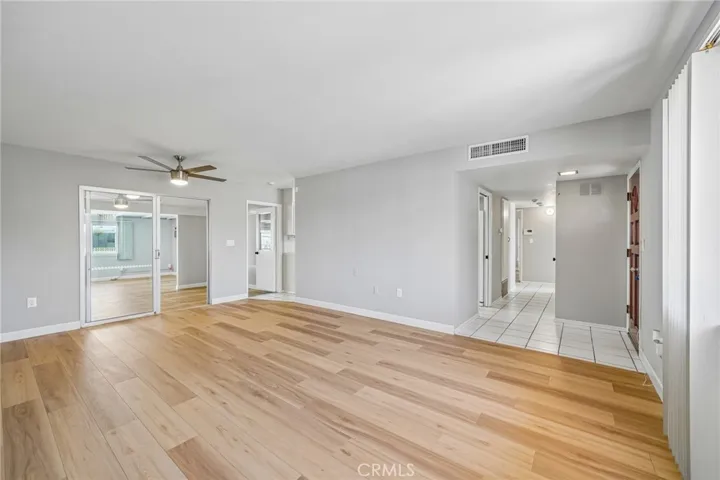 View of living room to bonus room