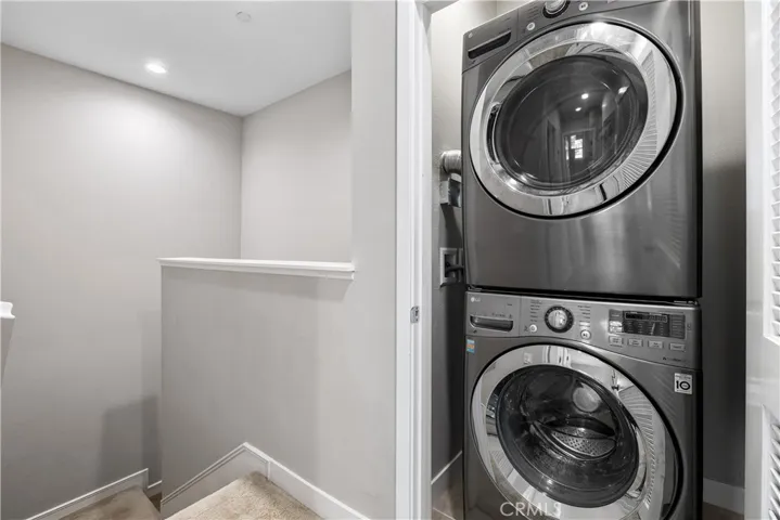 Laundry in closet