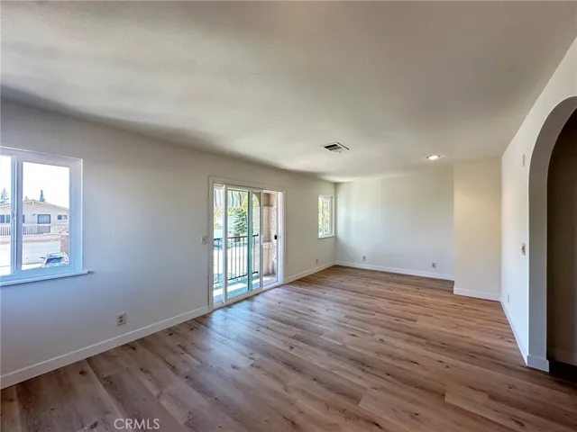 upstairs Primary bedroom with balcony