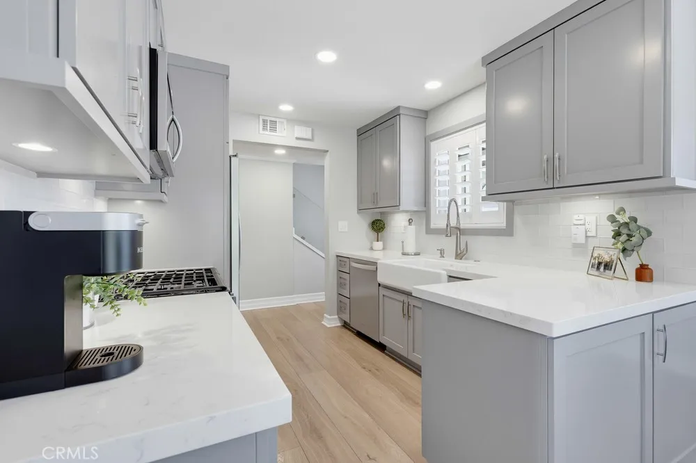 Remodeled Kitchen with Quartz counter tops
