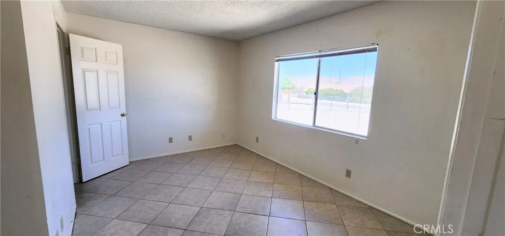 bedroom off living room