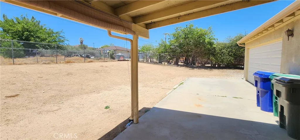 backyard looking from sliding door